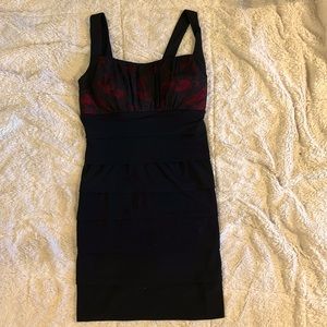 Black and Red short party Dress